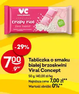 Żabka Tabliczka o smaku białej brzoskwiini Viral Concept oferta