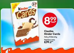 Żabka Ciastka Kinder Cards oferta