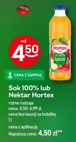 Żabka Sok 100% lub Nektar Hortex oferta