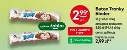 Żabka Baton Tronky Kinder oferta