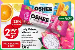 Żabka Lody Oshee Vitamin Koral oferta