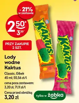 Żabka Lody wodne Kaktus oferta