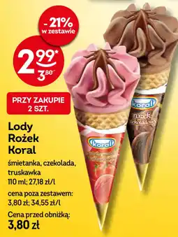 Żabka Lody Rożek Koral oferta