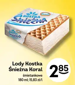 Żabka Lody Kostka Śnieżna Koral oferta
