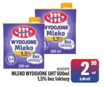 Mleko Wydowane UHT 1,5% bez laktozy