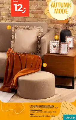 Dealz Poszewka na poduszkę z falbanką oferta