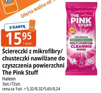 Ściereczki z mikrofibry lub chusteczki nawilżane do czyszczenia powierzchni The Pink Stuff