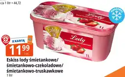 E.Leclerc Eskiss lody śmietankowe/śmietankowo-czekoladowe/śmietankowo-truskawkowe oferta