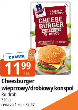 E.Leclerc Cheeseburger wieprzowy/drobiowy konspol Roldrob oferta