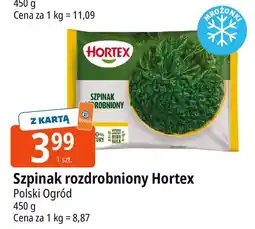 E.Leclerc Szpinak rozdrobniony Hortex oferta