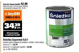 OBI Emalia do metalu Śnieżka oferta