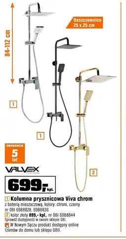 OBI Kolumna prysznicowa Valvex oferta