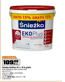 OBI Farba lateksowa Śnieżka oferta