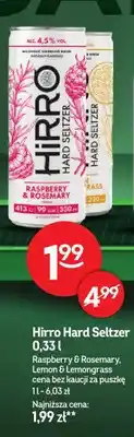 Żabka Hard seltzer Hirro Lemon & Lemongrass oferta
