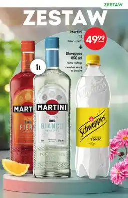 Żabka Zestaw Martini Bianco 1 l + napój Schweppes 850 ml oferta