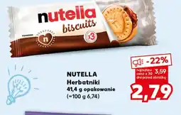 Kaufland Herbatniki Nutella oferta