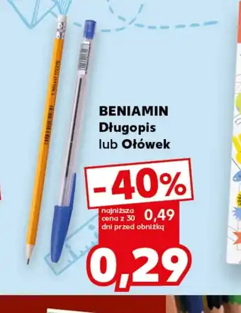 Kaufland Długopis Beniamin oferta