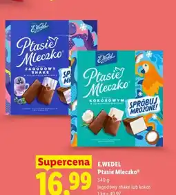 Lidl Pianki Ptasie Mleczko jagodowy shake E.Wedel oferta
