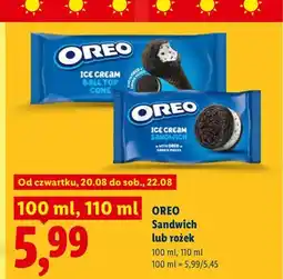 Lidl Lody Oreo sandwich oferta