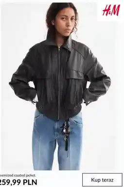 H&M Kurtka typu oversized coated H & M oferta