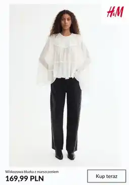 H&M Bluzka wiskozowa z marszczeniem H & M oferta