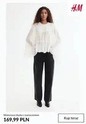 Bluzka wiskozowa z marszczeniem H & M