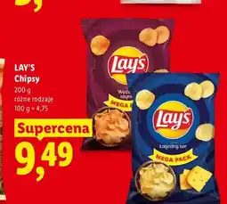 Lidl Chipsy łagodny ser Lay's oferta