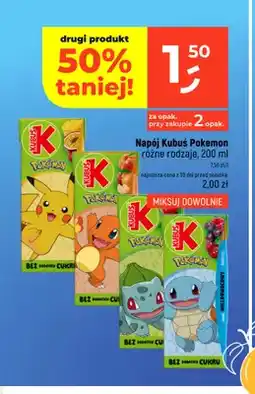 Dealz Napój Kubuś Pokemon Pikachu oferta