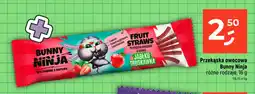 Dealz Przekąska owocowa Bunny Ninja Fruit Straws jabłko truskawka oferta