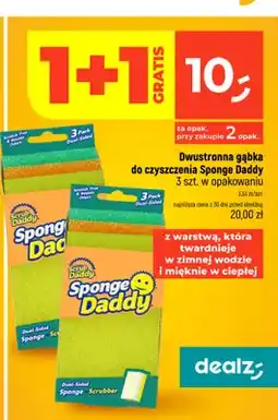 Dealz Dwustronna gąbka do czyszczenia Scrub Daddy Sponge Daddy 3-pak oferta