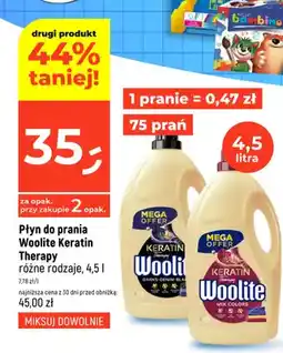 Dealz Płyn do prania Woolite Keratin Therapy Darks Denim Black oferta