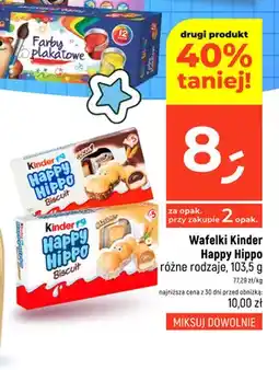 Dealz Wafelki Kinder Happy Hippo Cocoa oferta