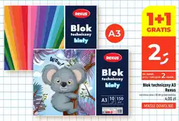 Dealz Blok techniczny A3 Rexus biały oferta
