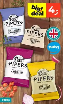 Dealz Chipsy Pipers Crisps Atlas Mountains Wild Thyme & Rosemary oferta