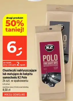 Dealz Chusteczki nabłyszczające do kokpitu samochodu K2 Polo oferta