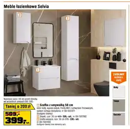 OBI Szafka z umywalką 50 cm Selvia oferta