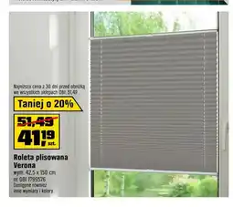 OBI Roleta plisowana Verona 42,5x150 cm oferta