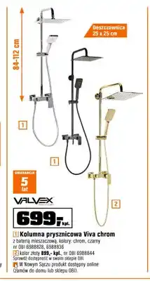 OBI Kolumna prysznicowa Valvex Viva chrom oferta