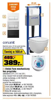 OBI Stelaż Fare mechaniczny bez przycisku Cersanit oferta