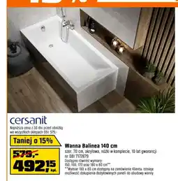 OBI Wanna Balinea 140 cm Cersanit oferta