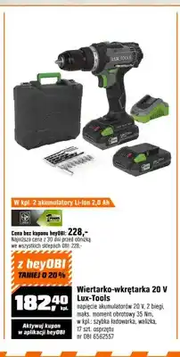 OBI Wiertarko-wkrętarka Lux-Tools oferta