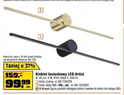 OBI Kinkiet łazienkowy LED Artist czarny oferta