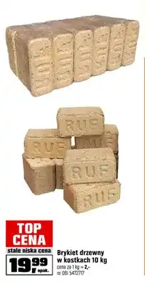 OBI Brykiet drzewny w kostkach Ruf oferta