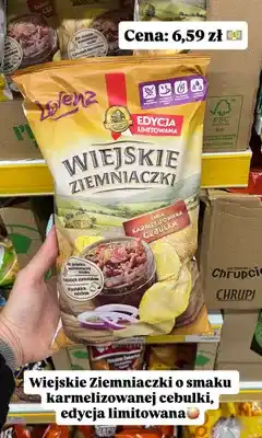 Dino Chipsy Lorenz Wiejskie Ziemniaczki karmelizowana cebulka oferta