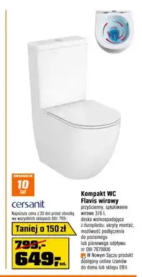 OBI Kompakt Wc Flavis wirowy Cersanit oferta