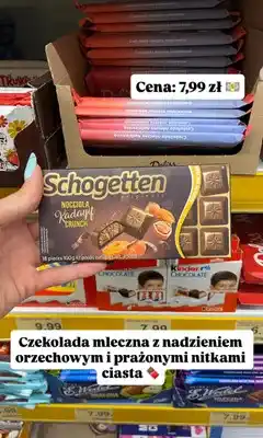 Dino Czekolada mleczna Schogetten Nocciola Kadayif Crunch oferta