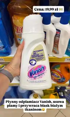 Dino Płynny odplamiacz Vanish Oxi Action oferta