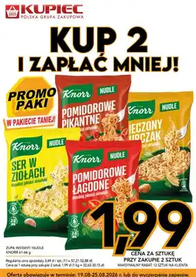 Zupa instant Nudle Knorr Pomidorowe Łagodne
