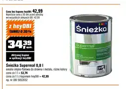 OBI Emalia olejno-ftalowa Śnieżka Supermal oferta