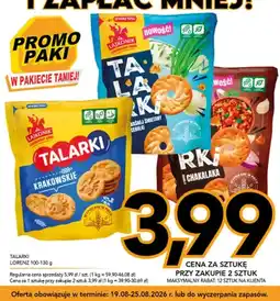 Kupiec Talarki o smaku kwaśnej śmietany i cebulki Lajkonik oferta